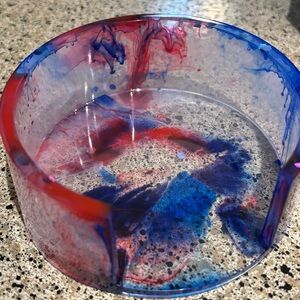 Resin coaster sets! Holding container and 5 coasters each with a unique design.